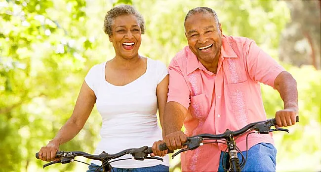 mature couples on bikes