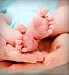 close up of babys feet