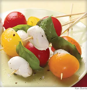 tomato basil skewers