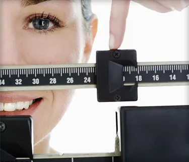 How do you determine a healthy weight for women over 40?