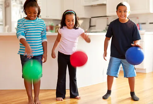 Image result for kids bouncing a ball