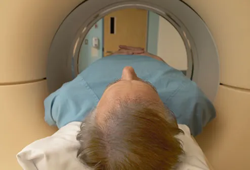 Older Man Getting Brain Scan