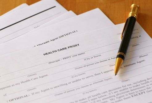 Health Care Forms on Table