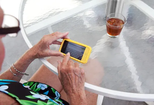 Older Woman Using Smart Phone