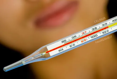 Perempuan Reading Thermometer