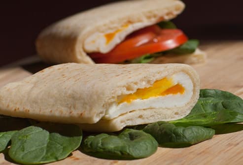 Subways egg and cheese sandwic