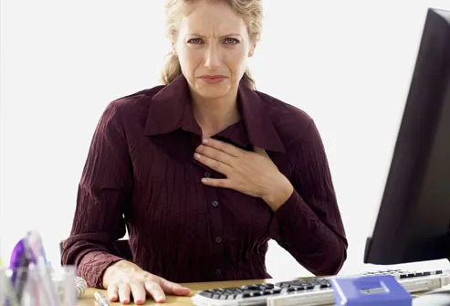 Heart attack symptoms women cough