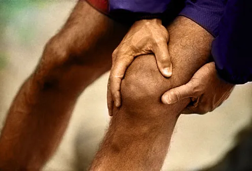 Man Holding Sore Knee Joint