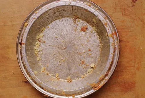 empty pie dish