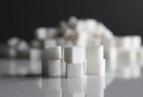 stack of sugar cubes