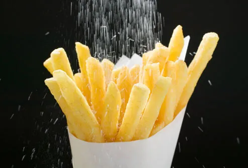 Adding Salt To Fries