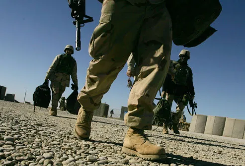 Soldiers On Patrol In Iraq
