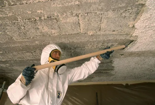 Man Removing Harmful Asbestos