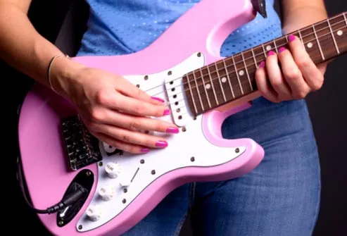 guitar polish
 on Manicure Slideshow: Gels, Fake Nails, and Fingernail Polish Fashion