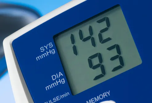Monitor Showing Blood Pressure