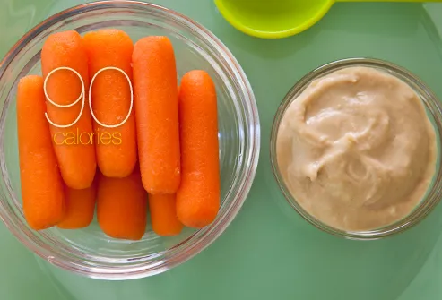 Carrots and hummus