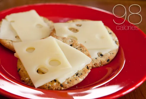 Crackers and cheese snack