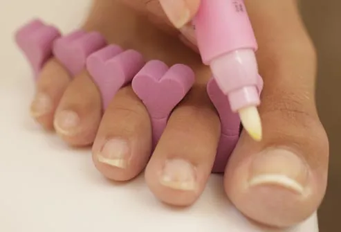 What is done during a pedicure?