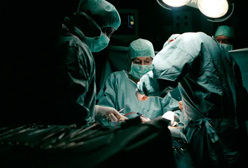 Prostate Cancer Surgery In Progress
