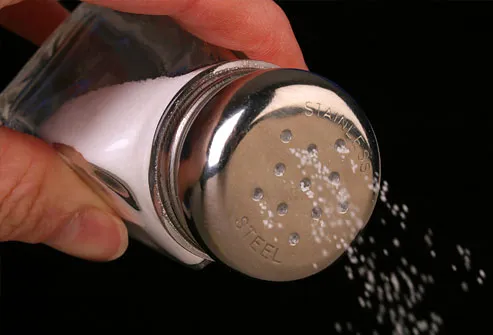 Salt coming out of salt shaker