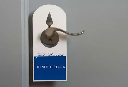 Privacy Sign On Hotel Room Door