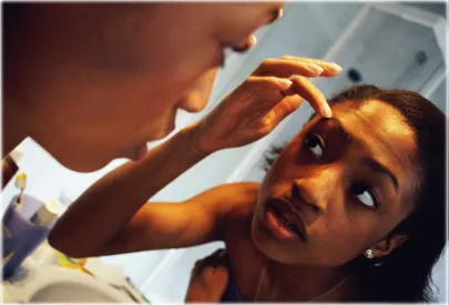 Acne Makeup on People Of Color May Develop Dark Spots Of Skin Where Blemishes Were