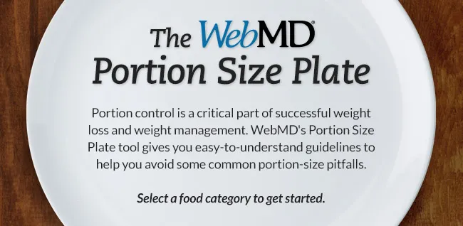 What are some guidelines to serving correctly sized food portions?