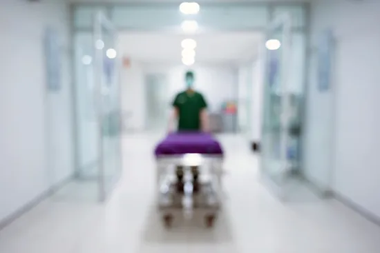photo of blurred image of healthcare worker