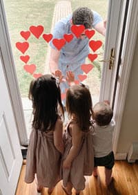 Scurlock family window heart