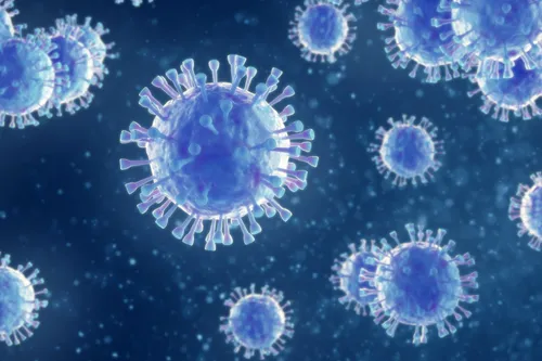 coronavirus cells illustration