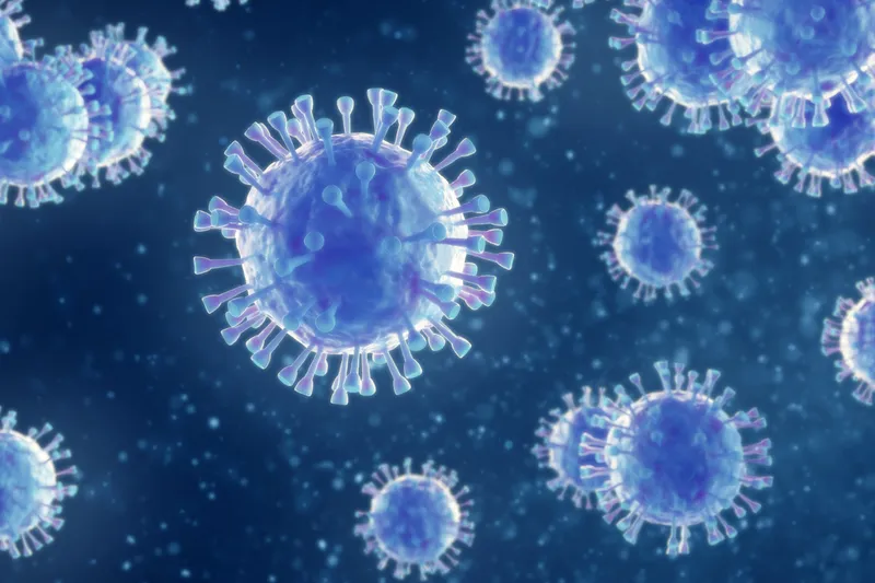 coronavirus cells illustration