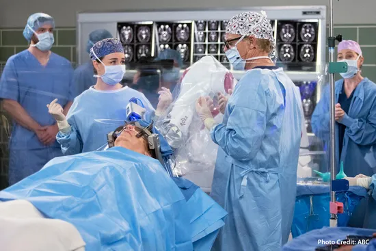 photo of video still from \"Grey's Anatomy\"