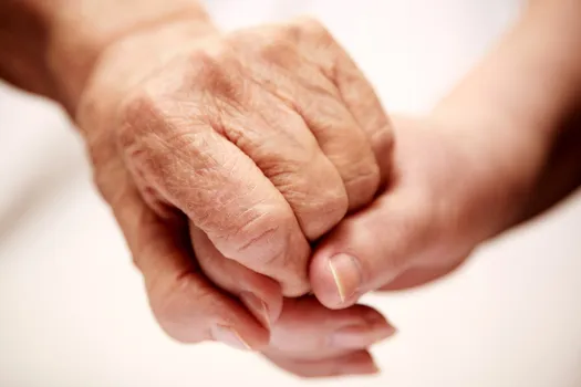 photo of caregivers hand