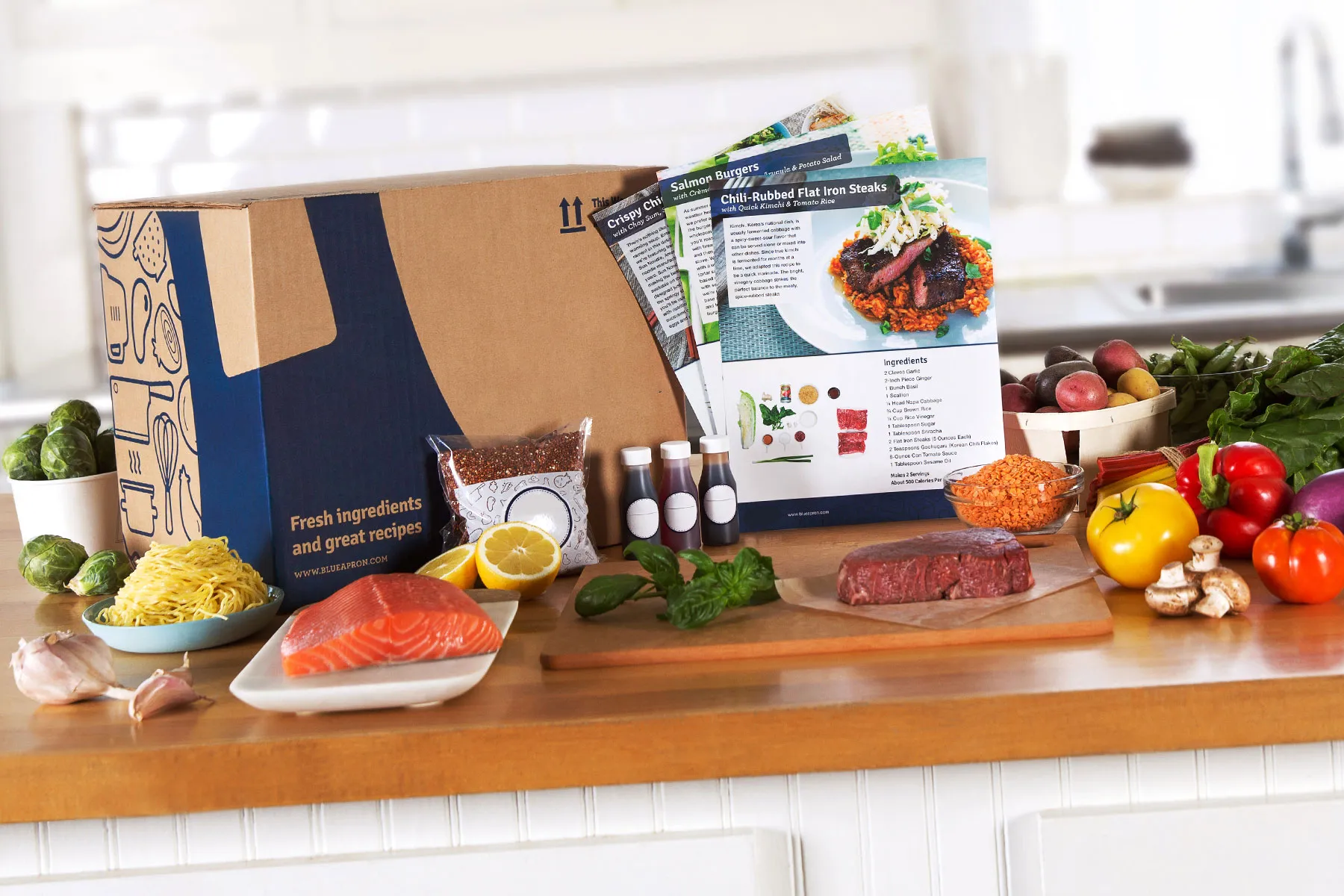 photo of meal delivery box and contents 
