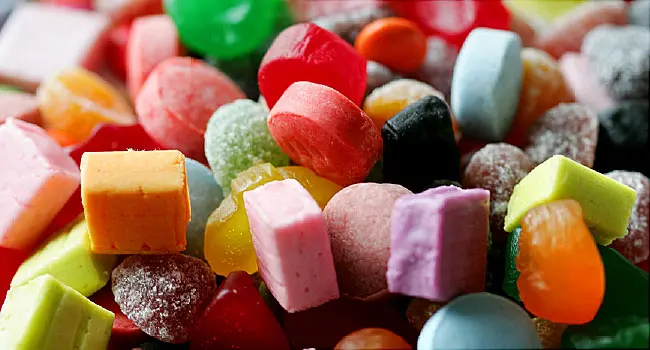 multi colored gummies