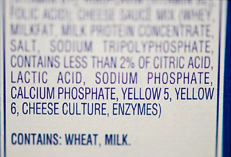 calcium phosphate on label