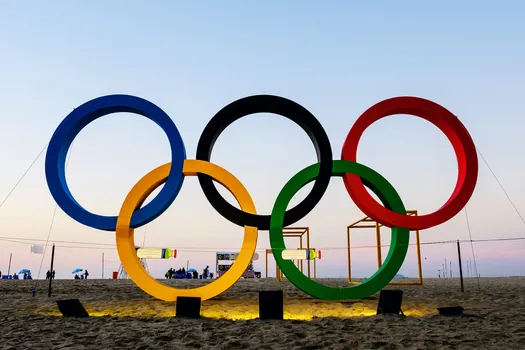 photo of olympic rings in rio de janeiro
