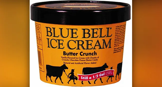 photo of blue bell ice cream