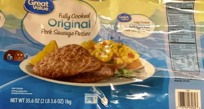 photo of sausage packaging