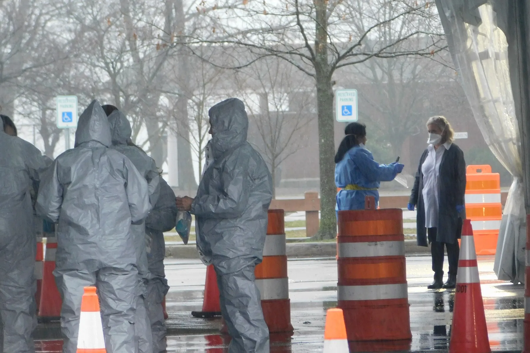 photo of coronavirus testing center