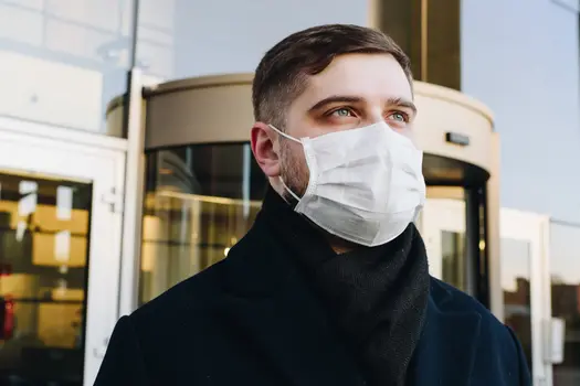photo of person wearing mask