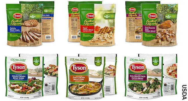 photo of tyson labels
