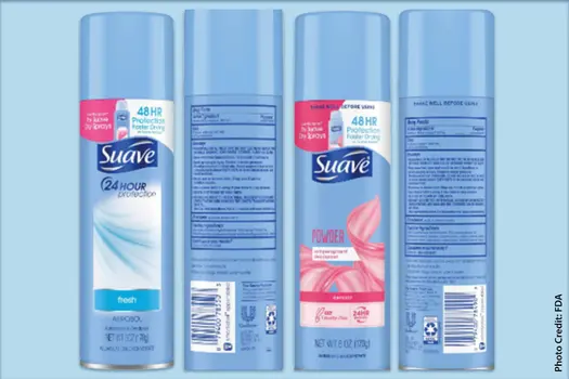 photo of suave product recall