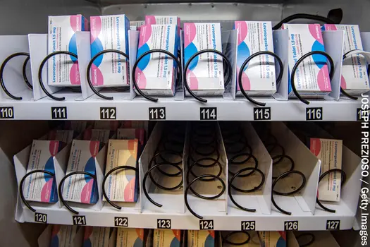 photo of plan b vending machine