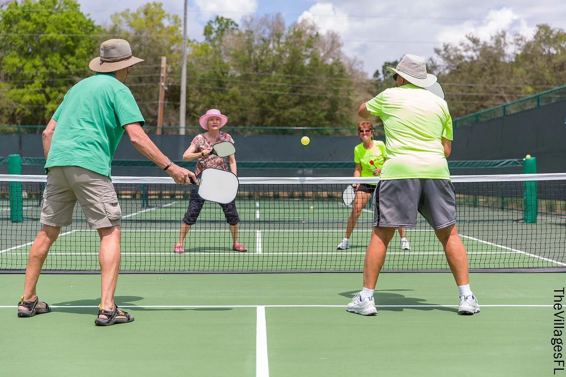 photo of pickleball players