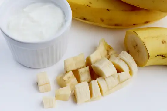 photo of banana and yogurt