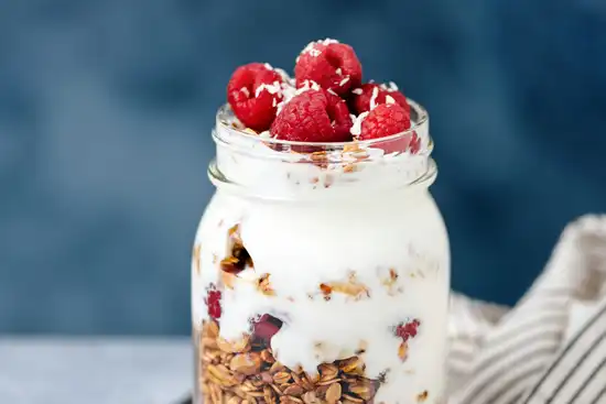 photo of food yogurt granola berry