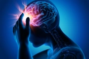 photo of medical illustration brain pain headache