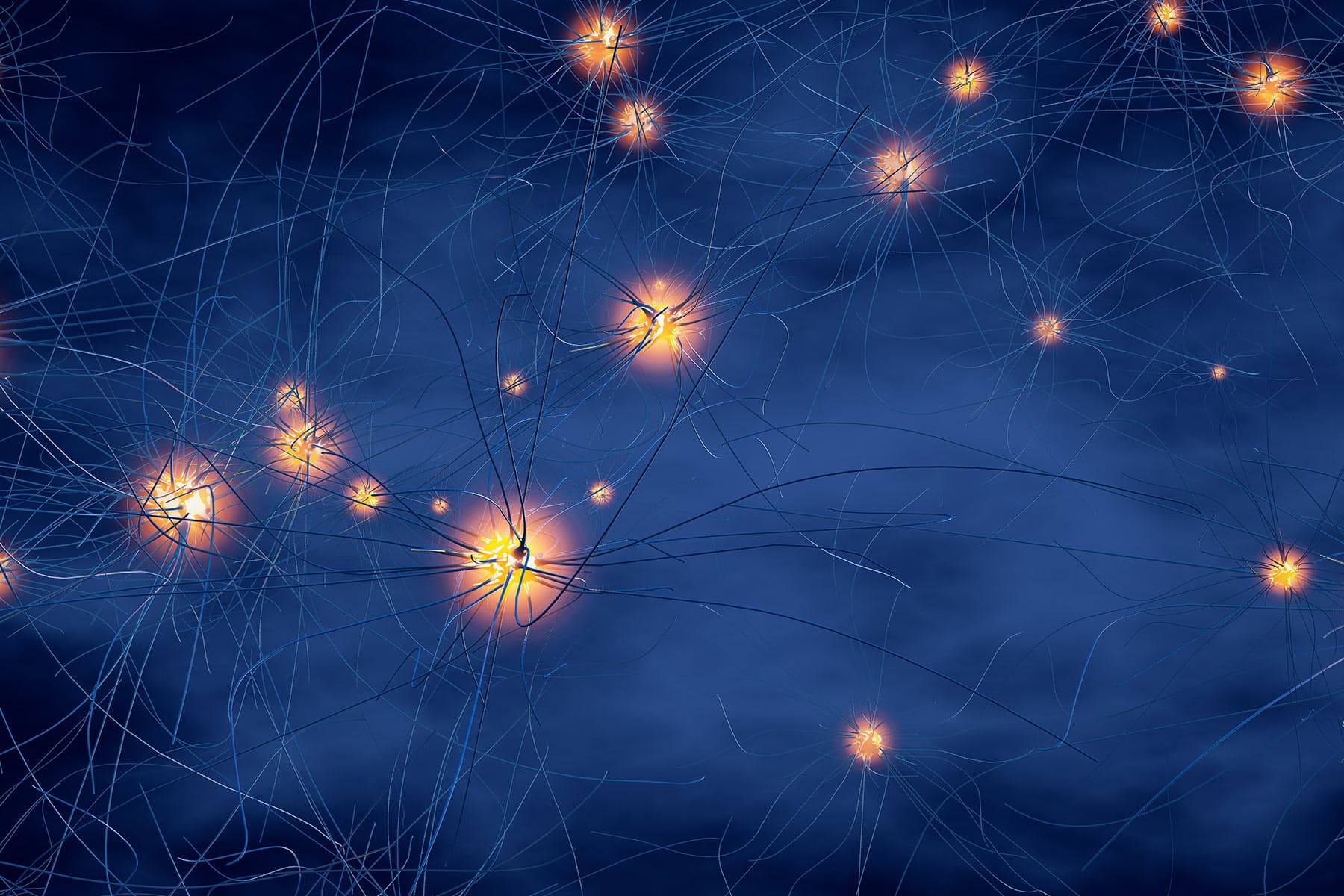 photo of medical illustration neuron brain synapse