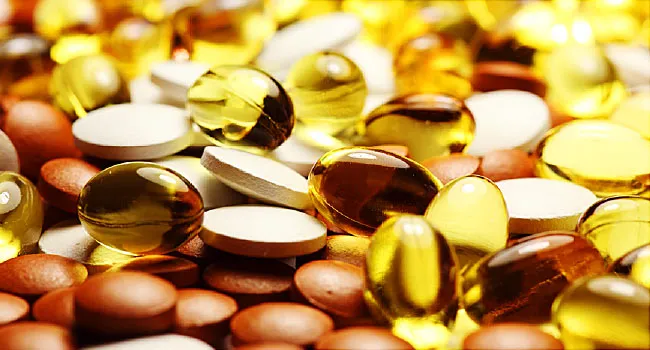 various supplement pills